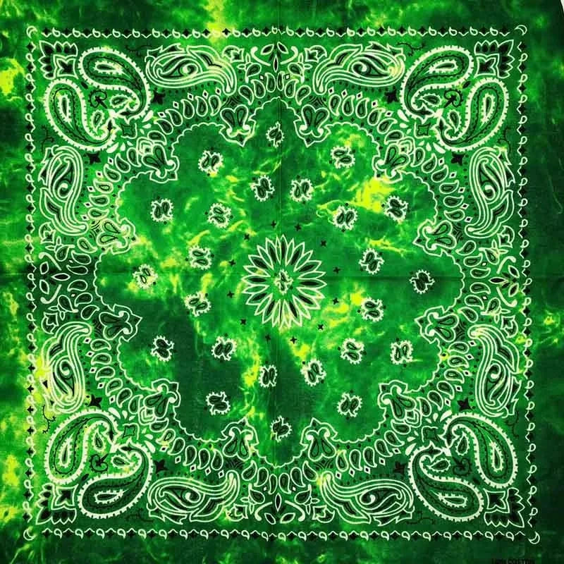 Grön Tie-Dye Bandana Grön