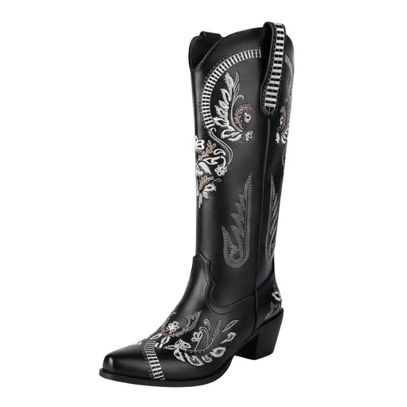 Höga cowboy boots Svart / 35