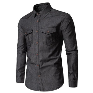 Jeans skjorta western