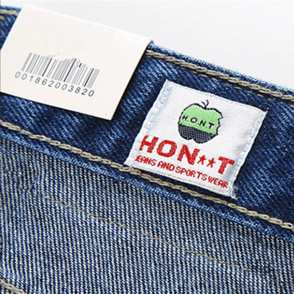 Klassiska raka jeans för män