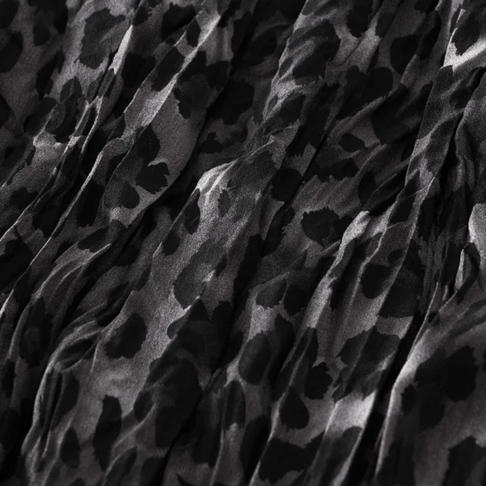 Leopard kjol lång
