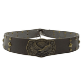 Mörkbrun westernhattband med örn Mörkbrun / 56-58cm