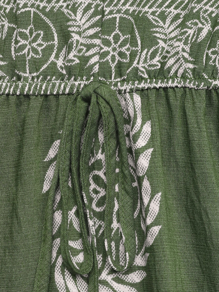 Mossgrön klänning