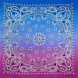 Ombré Blå Rosa Bandana Ombré Blå Rosa