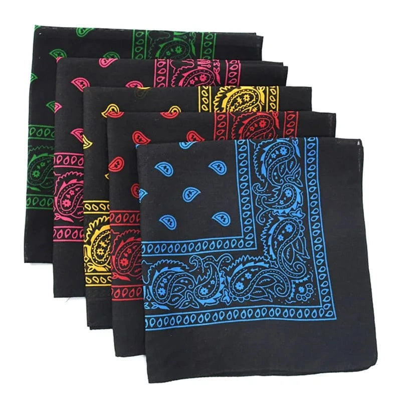 Paisley Svart Bandana