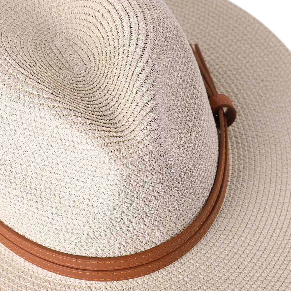 Panama cowboyhatt i strå