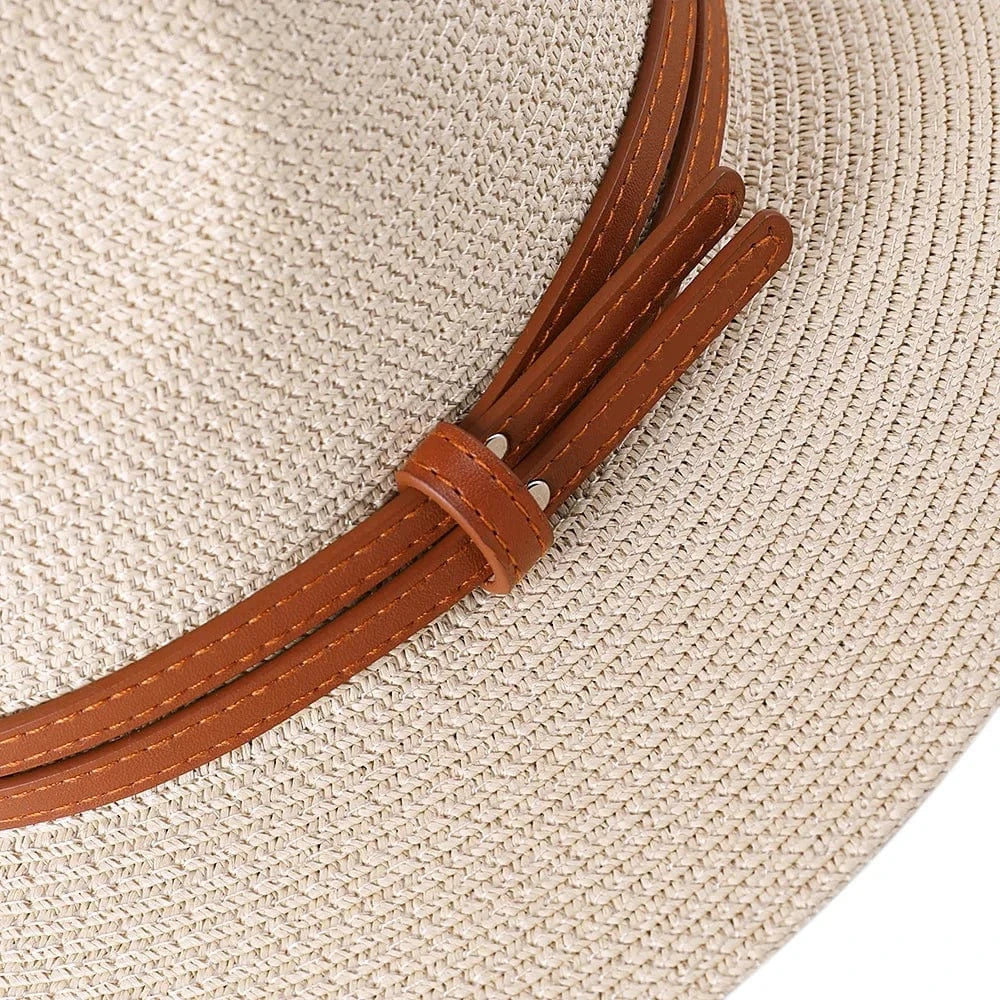 Panama cowboyhatt i strå