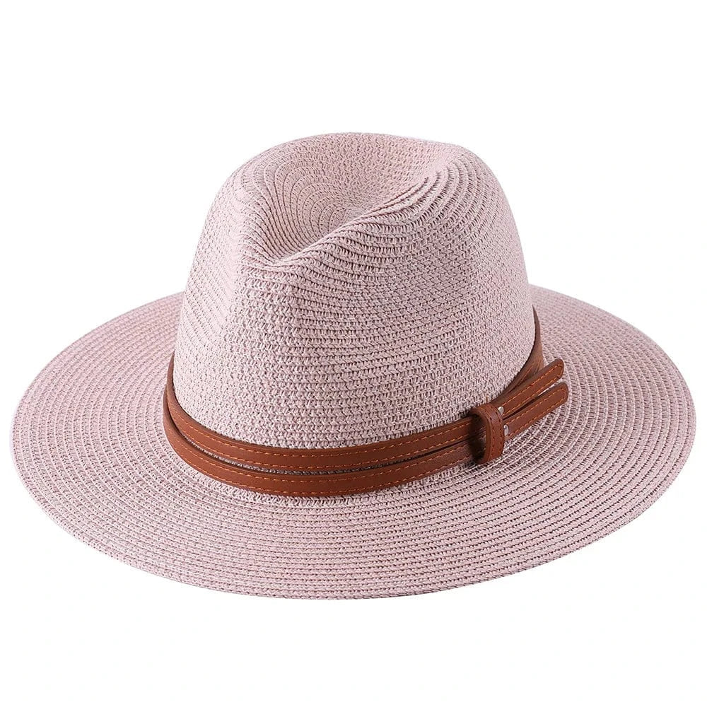 Panama cowboyhatt i strå Rosa 1 / 59cm