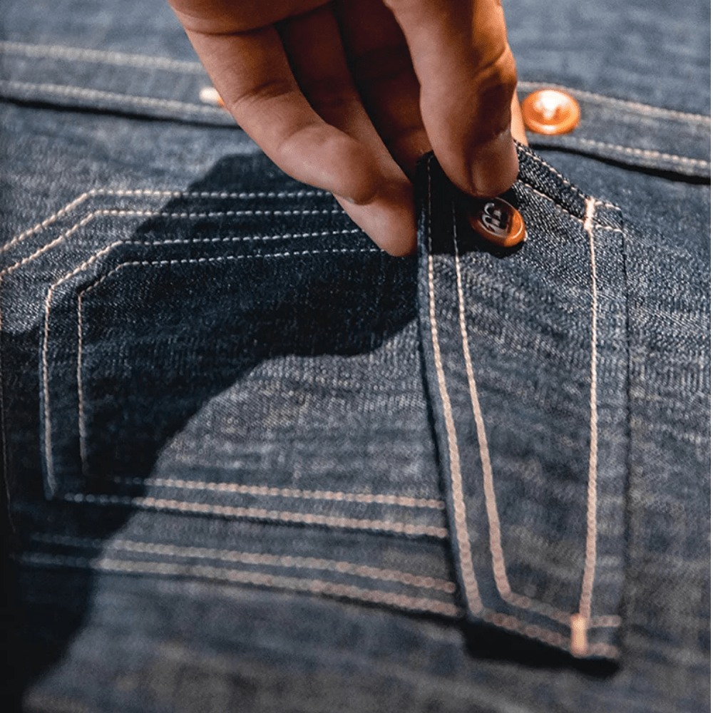 Retro denimskjorta för män
