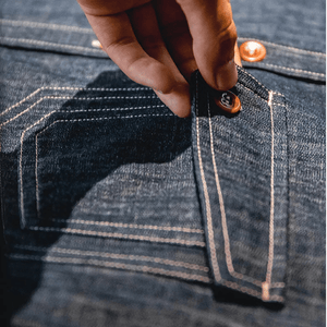 Retro denimskjorta för män