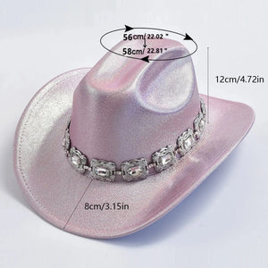 Rhinestone Fedora Cowboyhatt