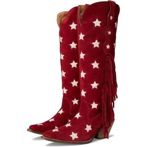 Röda cowboy boots