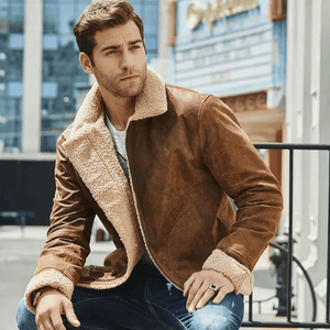 Shearling jacka man