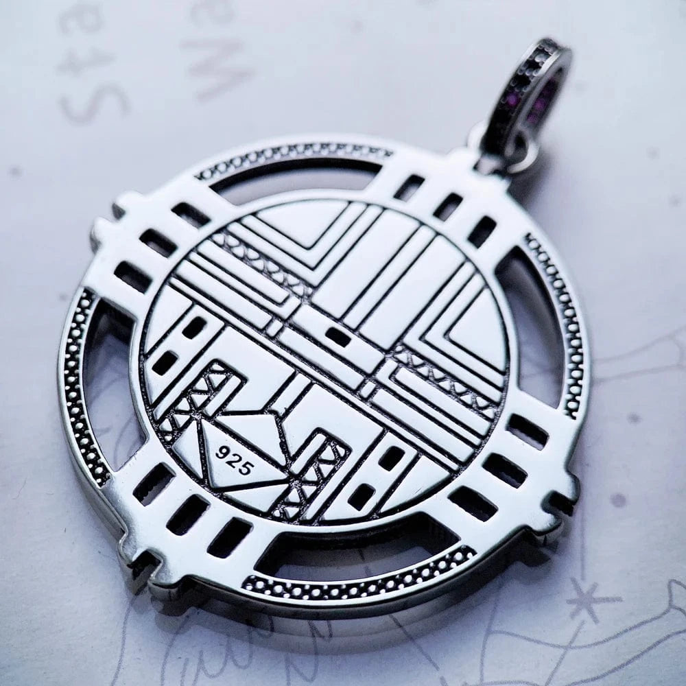 Southwestern solhänge i silver med turkos och pärlemor Silver med turkos
