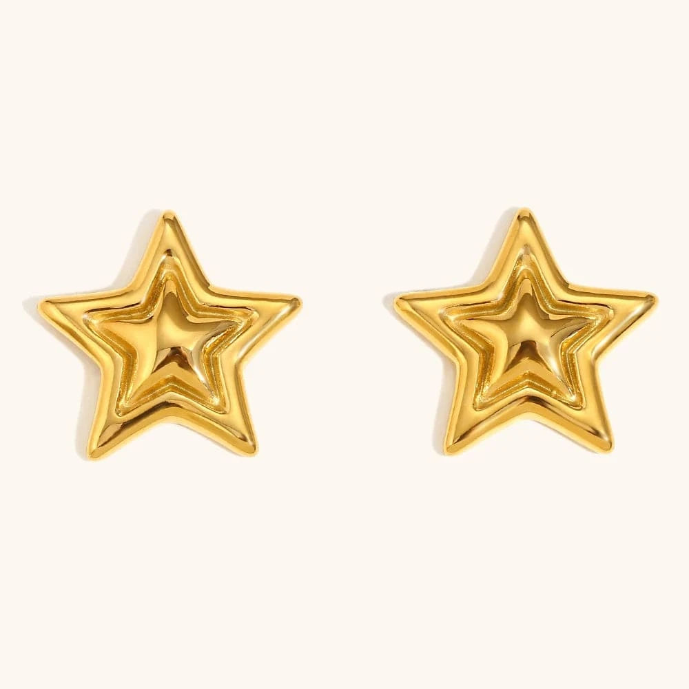 Stjärna örhängen Guld