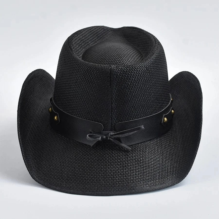 Svart cowboyhatt