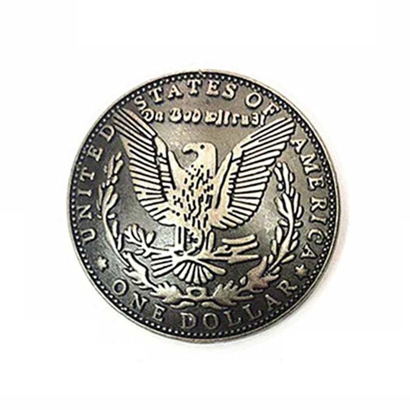 Vintage concho med dollarörn Antik silver