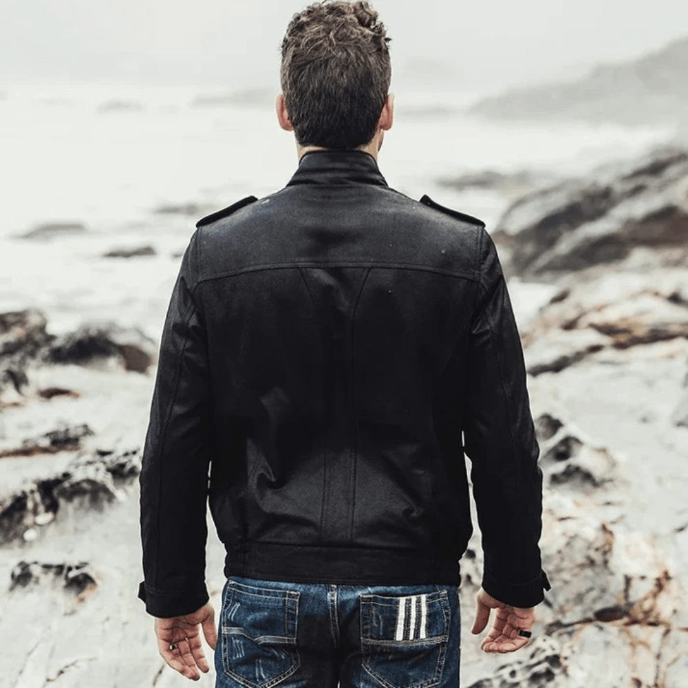 Vintage läder jacka herr
