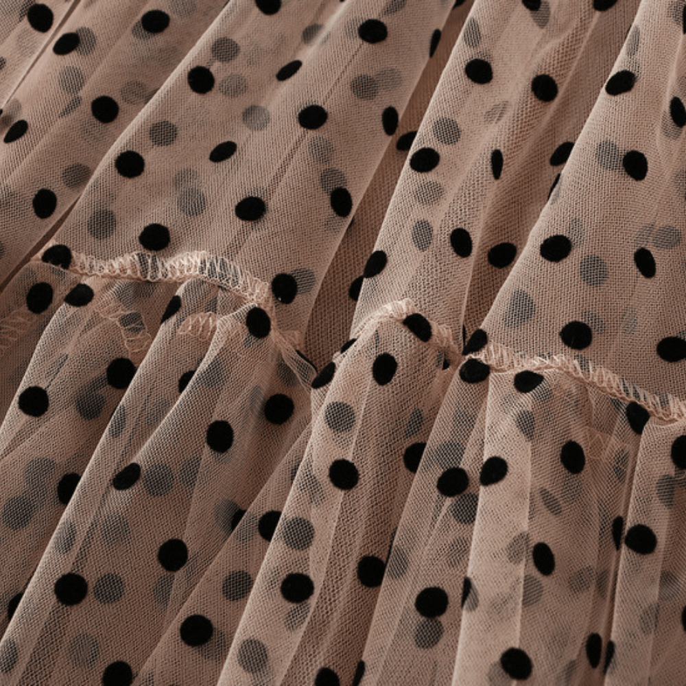 Vintage Saloon kjol i klassiskt prickigt mönster