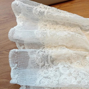 Vit kjol med spets Vit / One Size