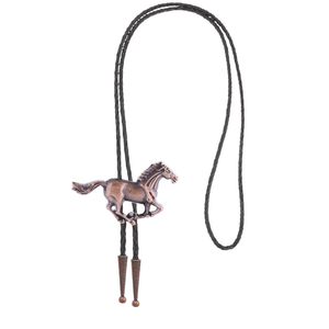 Western Bolo Tie med galopperande häst