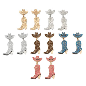 Western boot örhängen