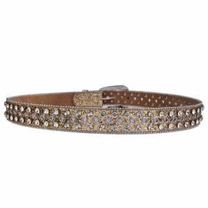 Westernbälte Silverfärgat med Strass och Nitar